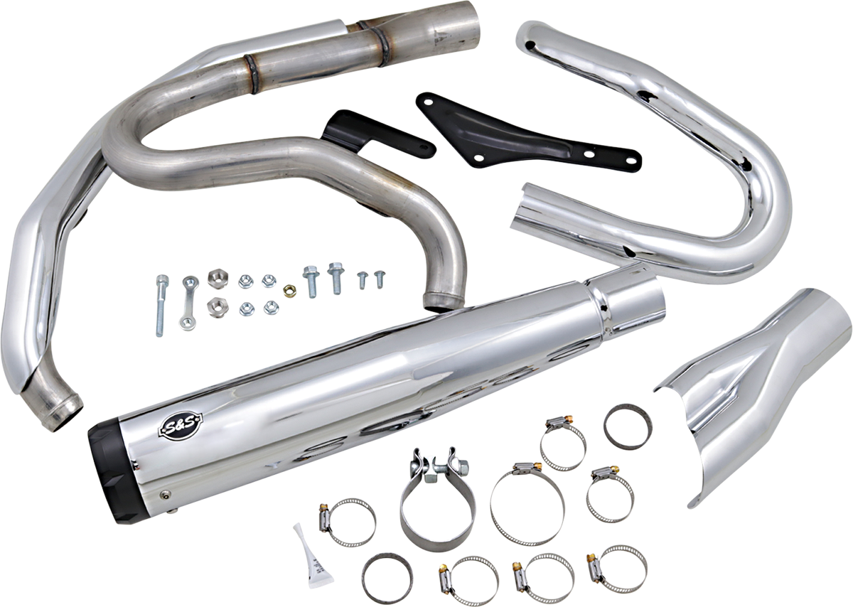 S&S CYCLE 2:1 Exhaust for M8 Softail - Chrome 550-0858