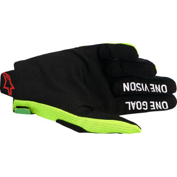 ALPINESTARS Radar Pro Gloves - Green/Fluo Yellow/Fluo Pink - 2XL 3560325-6025-2X