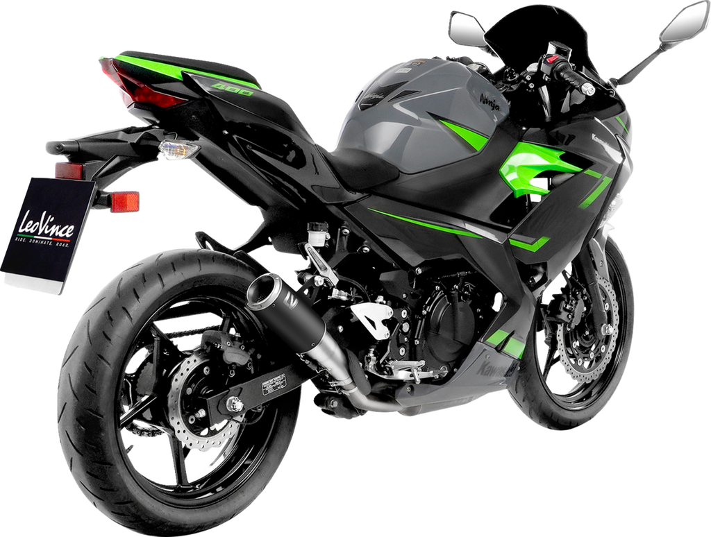 IN STOCK LEOVINCE LV Corsa Muffler - Black Edition KAWASAKI NINJA 400/500  2018 - 2025 15400BU  1811-4303