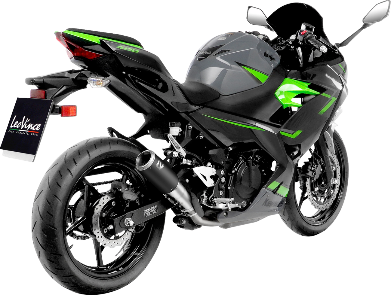 IN STOCK LEOVINCE LV Corsa Muffler - Black Edition KAWASAKI NINJA 400/500  2018 - 2025 15400BU  1811-4303