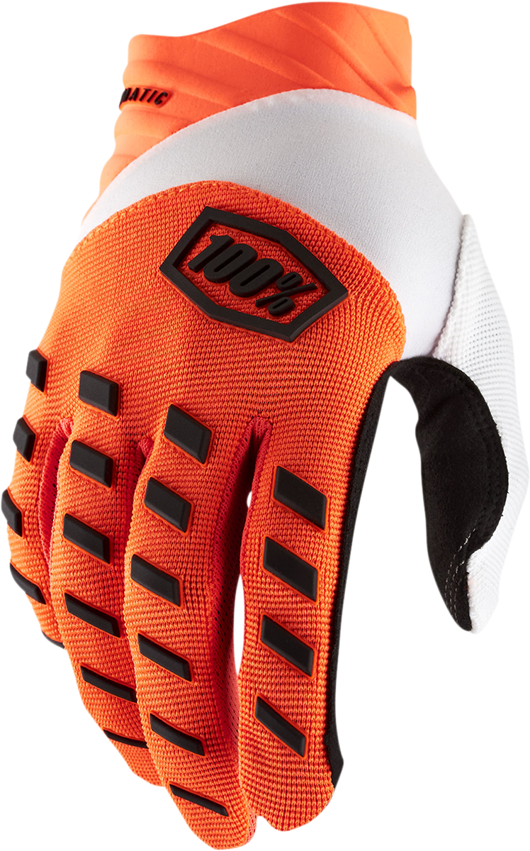 100% Airmatic Gloves - Fluorescent Orange - XL 10000-00023