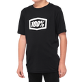 100% Youth Icon T-Shirt - Black - XL 20001-00007