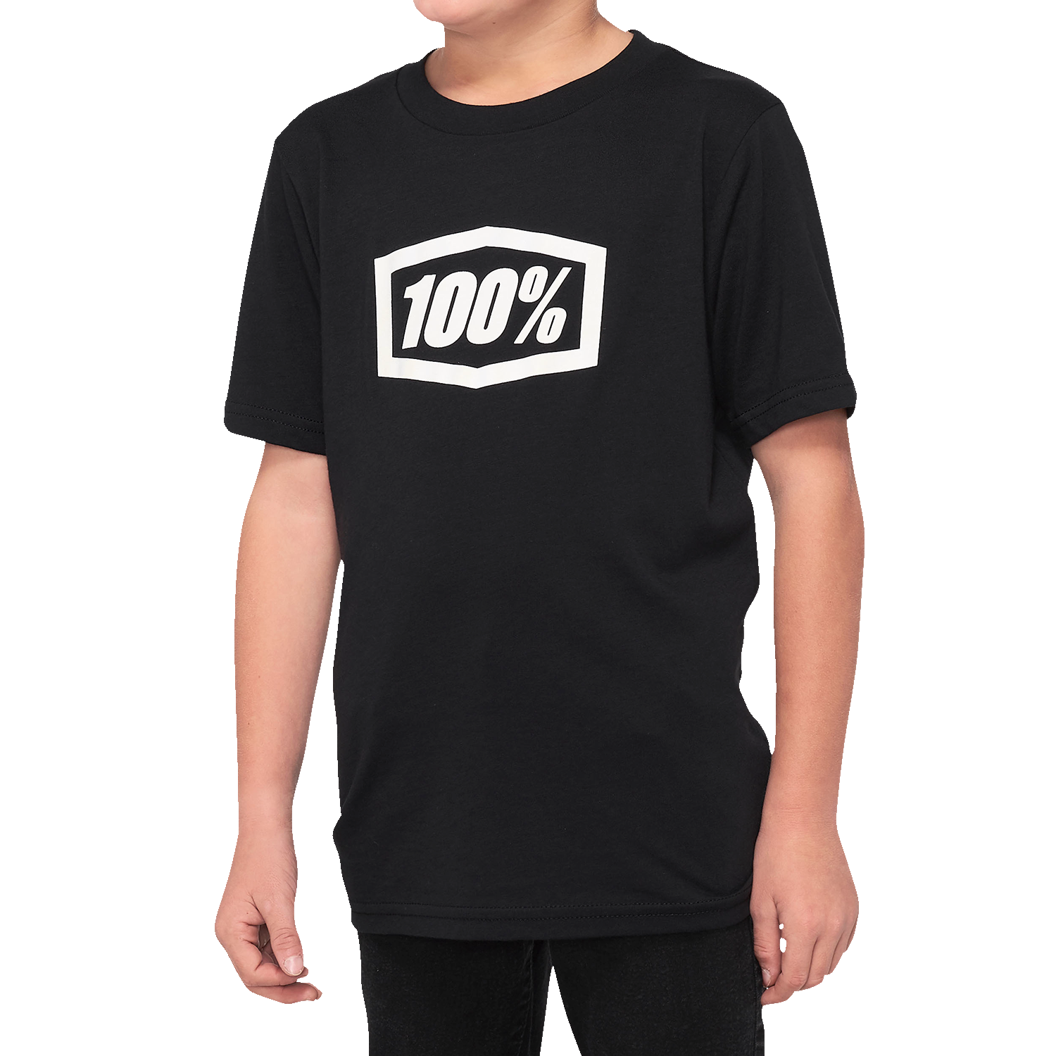 100% Youth Icon T-Shirt - Black - XL 20001-00007