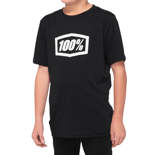 100% Youth Icon T-Shirt - Black - XL 20001-00007