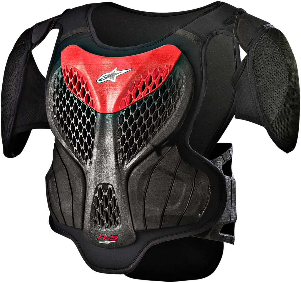 ALPINESTARS Youth A-5s Body Armor - Black/Red - L/XL 6740518-13-LXL