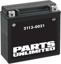 Parts Unlimited Agm Battery - Ytx20h-Bs .95 L Ctx20h-Bs