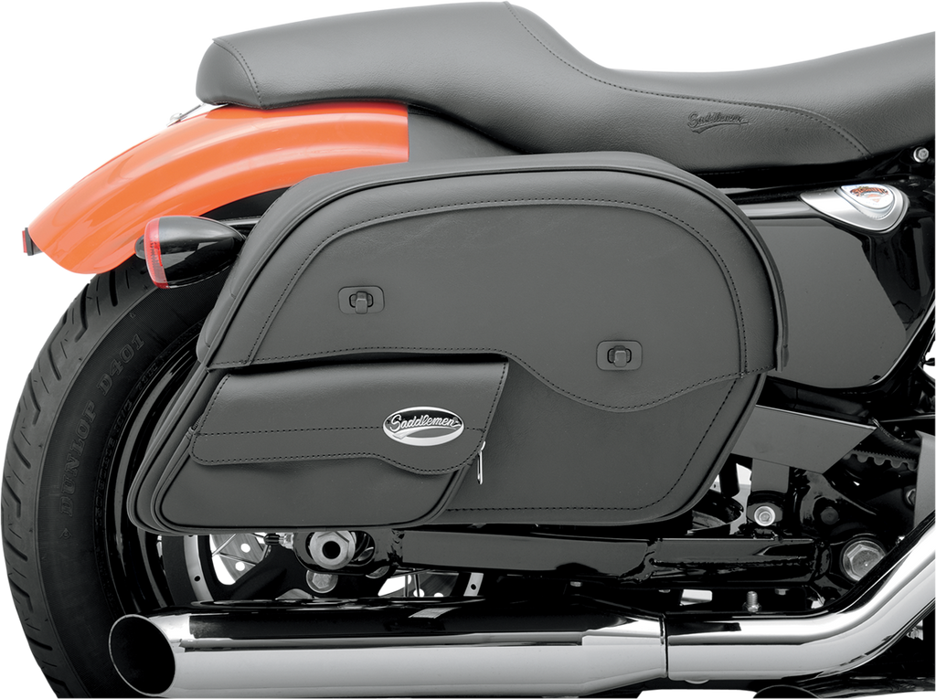SADDLEMEN Cruis'n Slant Face Pouch Saddlebags - Jumbo 3501-0382