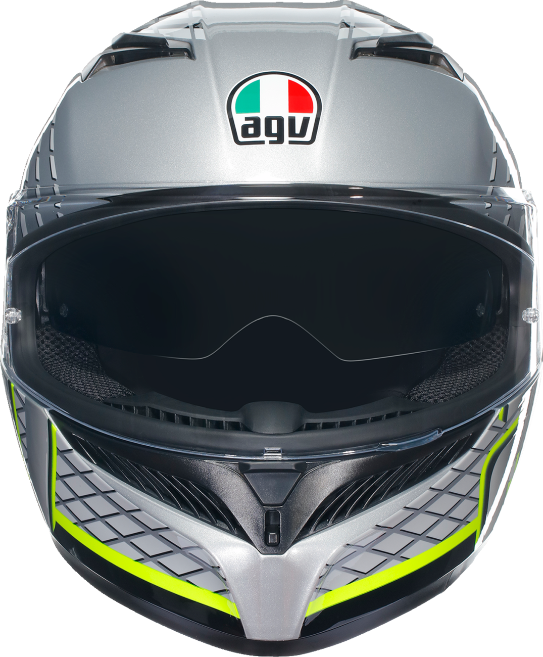 AGV K3 Helmet - Fortify - Gray/Black/Yellow Fluo - Small 2118381004011S