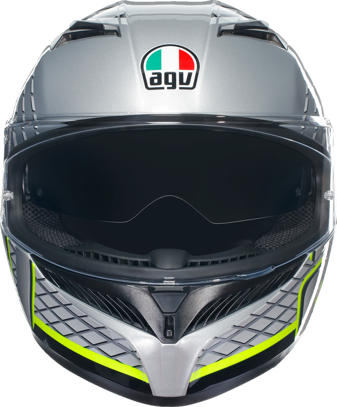 AGV K3 Helmet - Fortify - Gray/Black/Yellow Fluo - Large 2118381004011L
