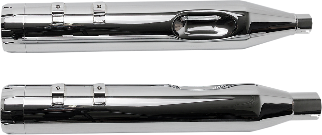 S&S CYCLE MK45 Mufflers - Chrome - Chrome Thruster S/B CHR W/CHR END CAPS 550-0665