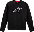 ALPINESTARS Ageless Crew Fleece - Black/Gray - Large 1212513221011L