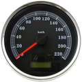 DRAG SPECIALTIES Electronic Speedometer - Black - 220 KPH SFTL S/B 04-10/FXDWG04-11 83105B