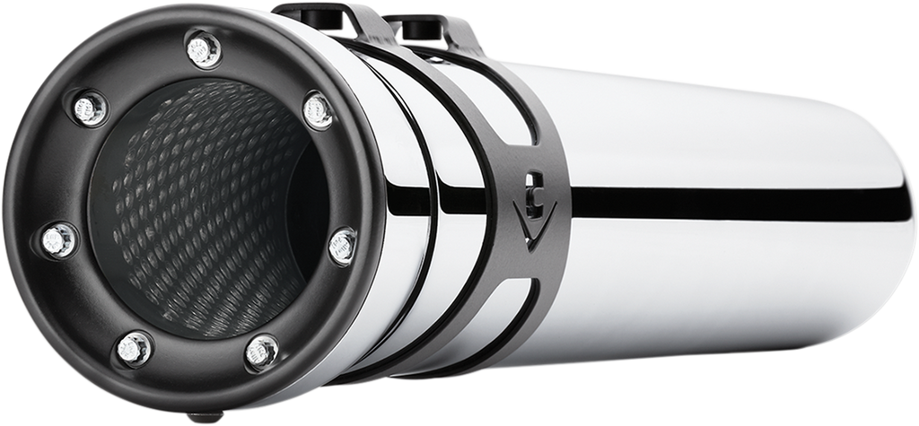 COBRA Race Pro Mufflers for '95-'16 Bagger - Chrome VERIFY PRICING 6218