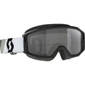 SCOTT Split OTG Sand Dust Goggle - Premium Black/White - Dark Gray Lens 285538-7702053