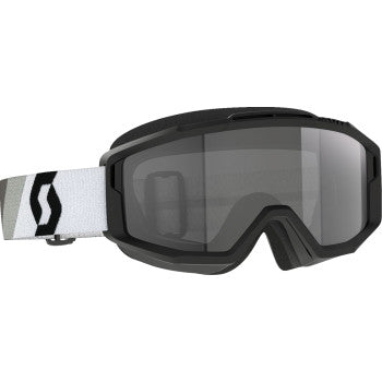 SCOTT Split OTG Sand Dust Goggle - Premium Black/White - Dark Gray Lens 285538-7702053