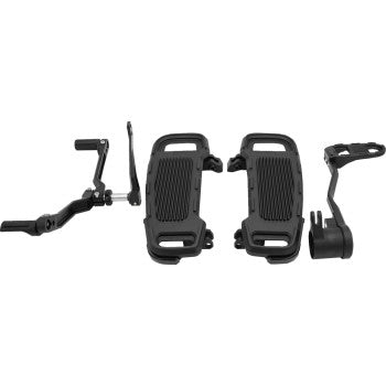 DRAG SPECIALTIES Floorboard Kit - Adjustable - Black 1623-0644