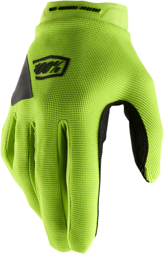 100% Women's Ridecamp Gloves - Fluo Yellow/Black - XL 10013-00009