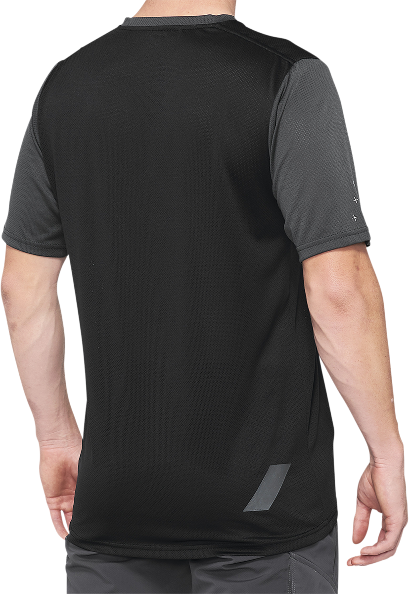 100% Ridecamp Jersey - Charcoal/Black - Small 40027-00005