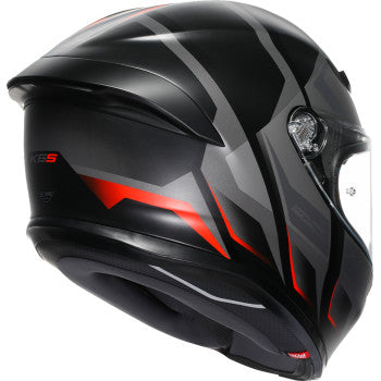 AGV K6 S Helmet - Karve - Matte Black/Gray/Red - Sma 2118395002-024-S