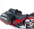 DRAG SPECIALTIES Predator III Seat - Double Diamond - Black Stitching - Vinyl - '14-'22 Indian 0810-2262