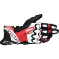 ALPINESTARS GP Plus R V3 Leather Gloves - Black/White/Bright Red - Large 3550825-1304-L