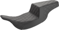 SADDLEMEN Step-Up Seat - Full Lattice Stitch - Black 897-07-175