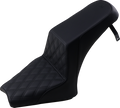 SADDLEMEN Step Up Seat - Front Lattice/Rear Smooth - Black - Scout Bobber I18-33-172