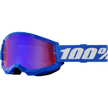 100% Strata 2 Goggle - Blue - Red/Blue Mirror 50028-00014