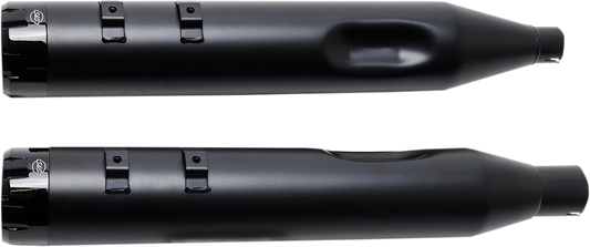 S&S CYCLE MK45 Mufflers - Black - Black Thruster NOW HAVE ALL BLK END CAPS 550-0666