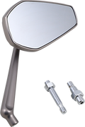 ARLEN NESS Mirror - Mini Stocker - Side View - Oval - Titanium - Left 13-168