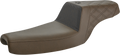 SADDLEMEN Unknown Industries Seat - Front Carbon Fiber/Black Gripper Lumbar/Rear Lattice Stitch - XL '04-'22 UN07-11-173BR