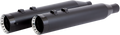 KHROME WERKS 4.5" Mufflers for Touring - Black with Turbine 202870