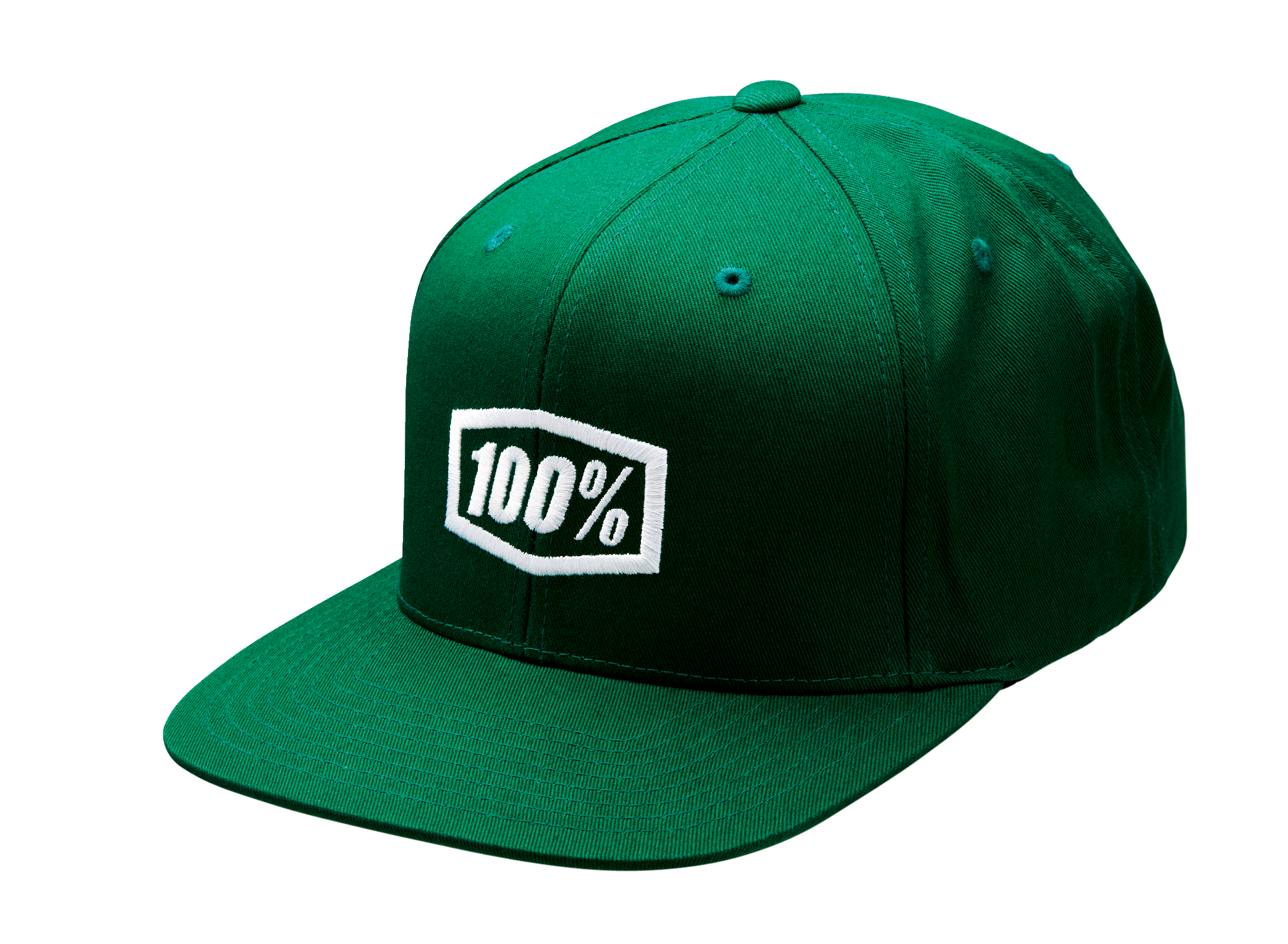 100% Icon Snapback Hat - Forest Green - One Size 20044-00002