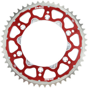 MOTO-MASTER Fusion Series Dual Ring Rear Sprocket - 49 Tooth - Red 620123349