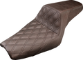 SADDLEMEN Step-Up Seat - Front Lattice Stitch - Brown - XL 807-03-172BR