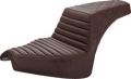 SADDLEMEN Step Up Seat - Front Tuck-n'-Roll/Rear Lattice - Brown - Chief I21-04-176BR