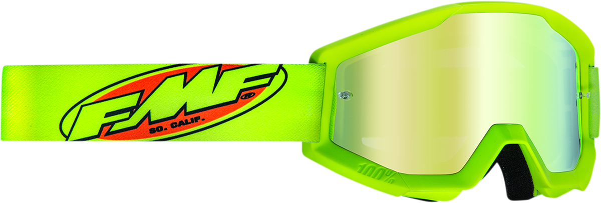 FMF PowerCore Goggles - Core - Yellow - Gold Mirror F-50051-00006 2601-3013