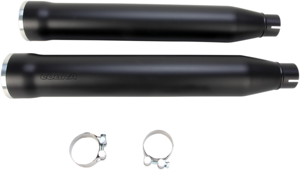 COBRA 3" RPT Mufflers for '07-'17 Softail - Black 6053B