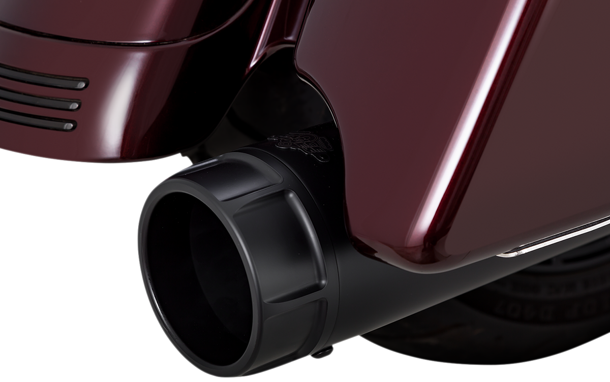 VANCE & HINES 4.5" Torquer Mufflers for FL - Black fits  road glide and Road King models  2017-2024    46674