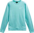 ALPINESTARS Women's Ageless Crew Fleece - Light Aqua/White - Medium 1232518207226M