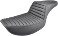 SADDLEMEN Step-Up Seat - Front Tuck-n-Roll - Black - FXR 882-09-171