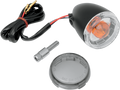 DRAG SPECIALTIES Universal Turn Signal Light - Front - Matte Black with Smoke Lens 12-0232BFDC