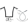 FAT BAGGERS INC. 1-1/4" EZ Install Pointed Top Handlebar - 16" - Black 949916-B