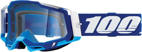 100% Racecraft 2 Goggles - Blue - Clear 50009-00002