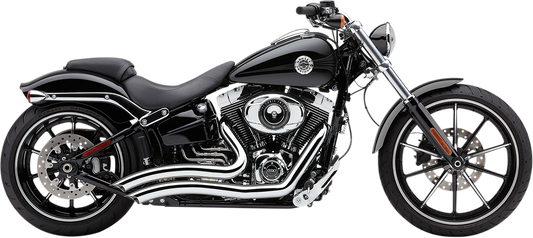 COBRA Speedster Swept Short Exhaust - Chrome - FXSB '13-'17 6226