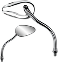 Parts Unlimited Mirror - Teardrop - Chrome 17061