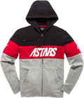ALPINESTARS Grupo Zip Hoodie - Black/Heather Gray - 2XL 12105330010282X