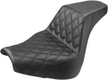 SADDLEMEN Step-Up Seat - Front Lattice Stitch - Black 818-31-172