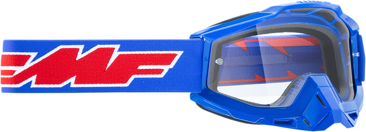 FMF PowerBomb Goggles - Rocket - Blue - Clear F-50036-00002 2601-2973