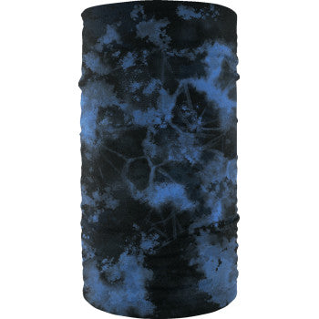 ZAN HEADGEAR Motley Tube® Fleece Lined Greg Lutzka Tube - Tie Dye - Black and Blue TF775